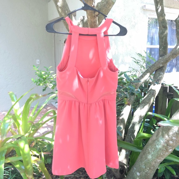 NWOT BCBGENERATION Pink Cocktail Dress w Cutouts - Picture 4 of 7